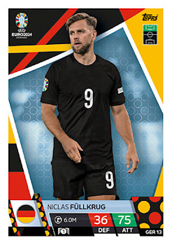 Niclas Fullkrug Germany Topps Match Attax EURO 2024 #GER13